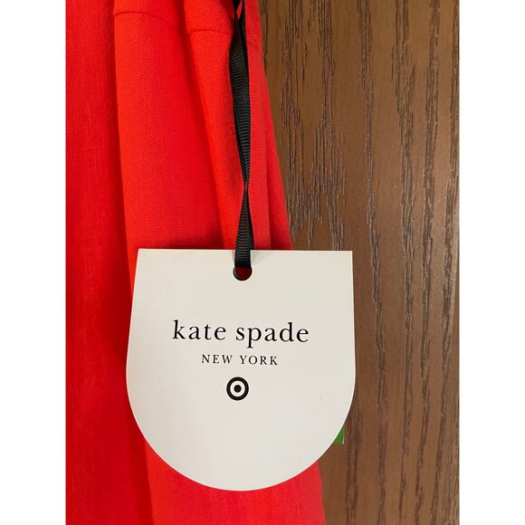 Kate Spade size XXS sleeveless scalloped hem burnt orange knee length dress - Picture 5 of 7